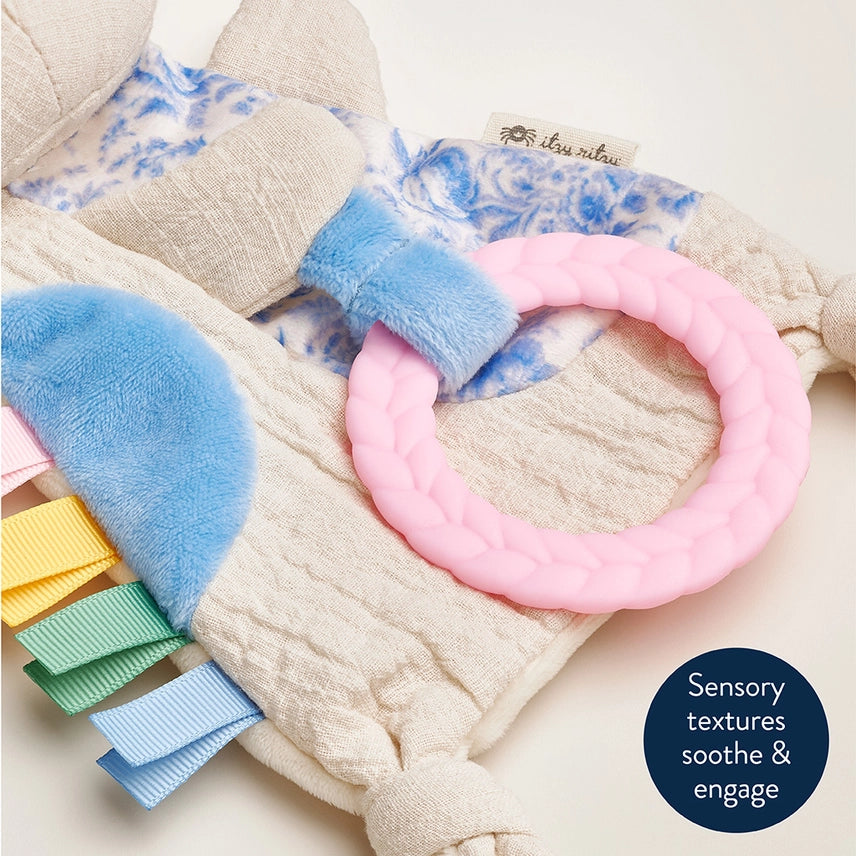Bitzy Crinkle Sensory Toy w/Teether