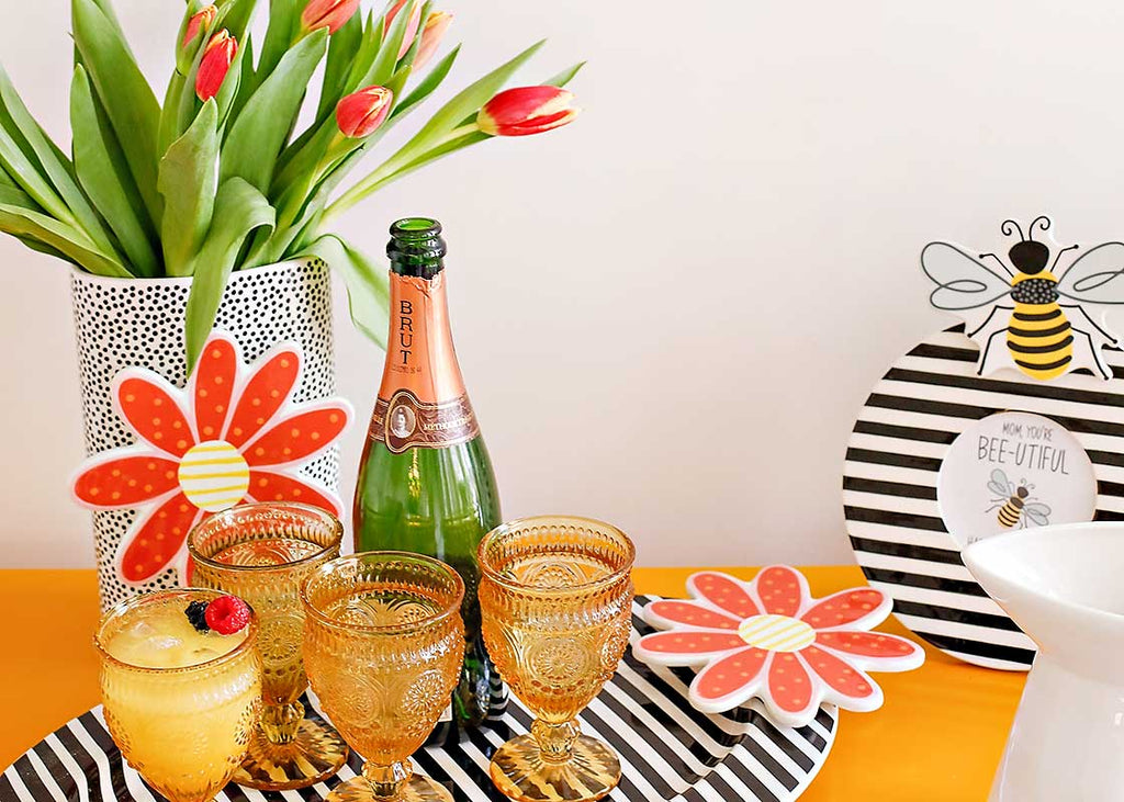 Black Small Dot Big Oval Vase