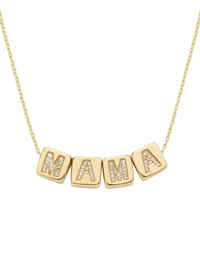 Block Necklace - MAMA