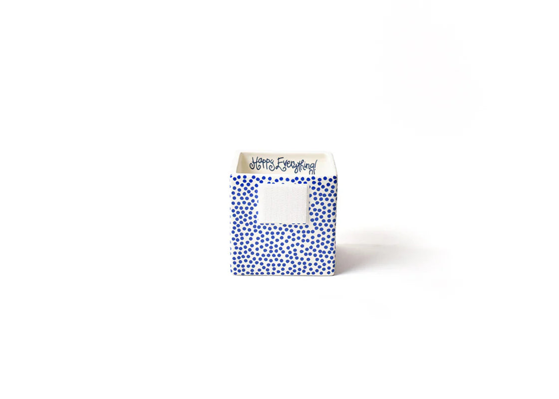 Indigo Small Dot Mini Nesting Cube-Small