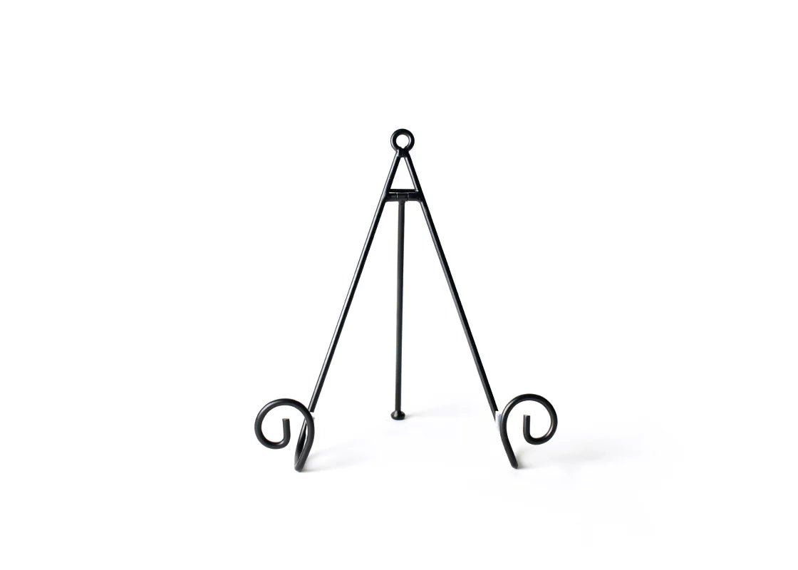 Large Swirl Plate Stand Black