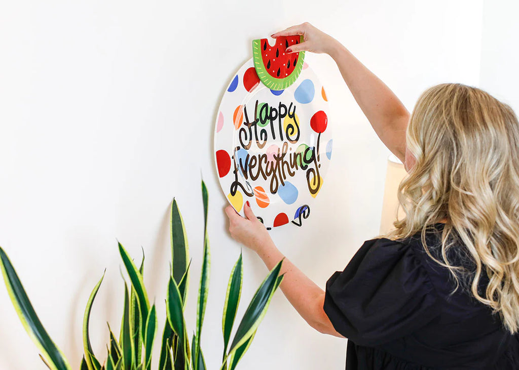 Large Swirl Plate Stand Black