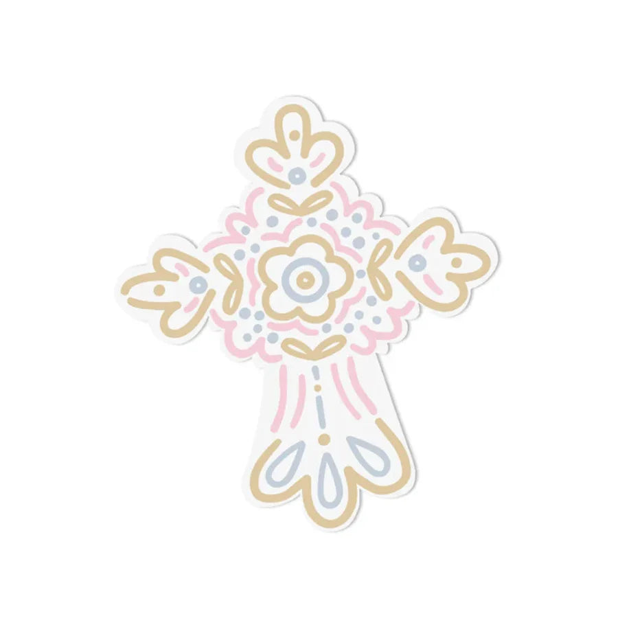 Pastel Fanciful Cross Big Attachment