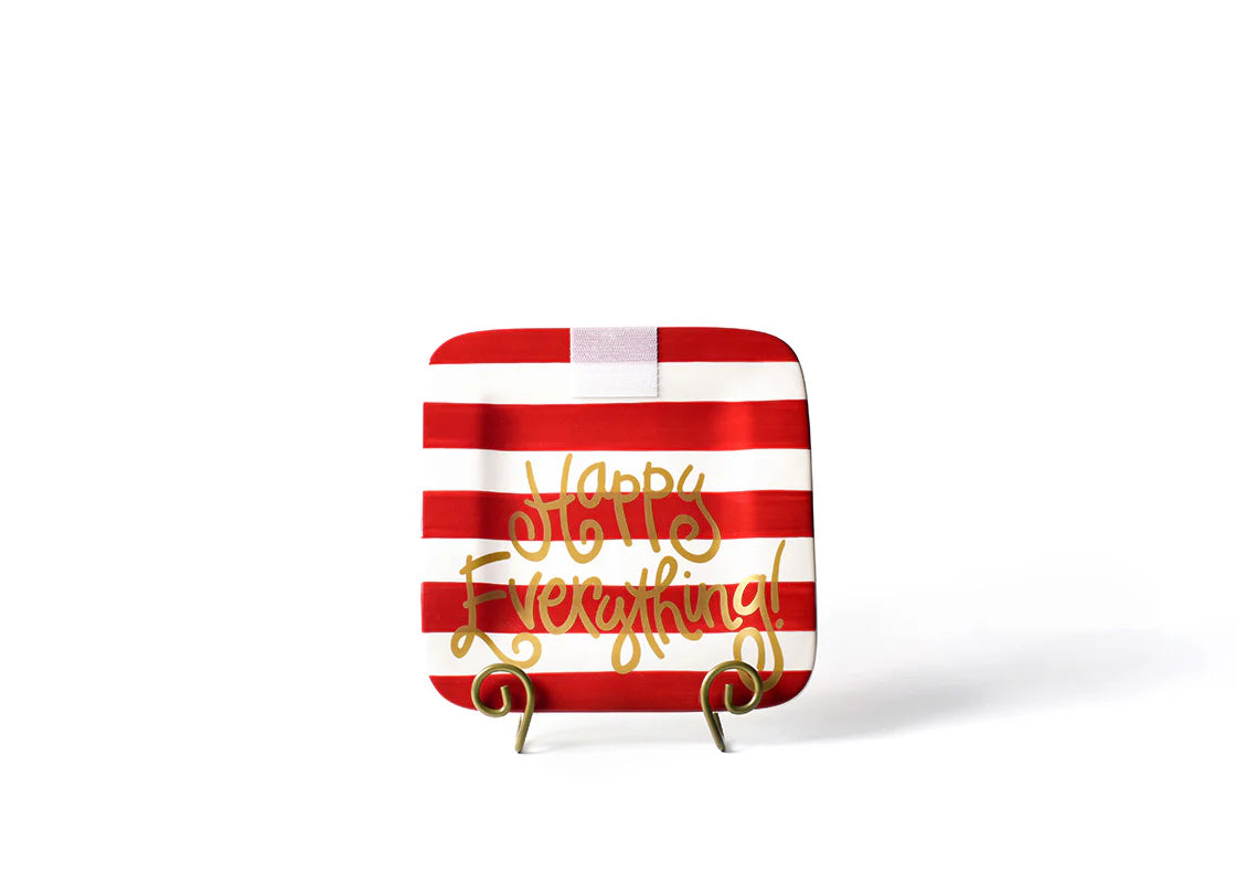 Red Stripe Mini Happy Everything! Platter