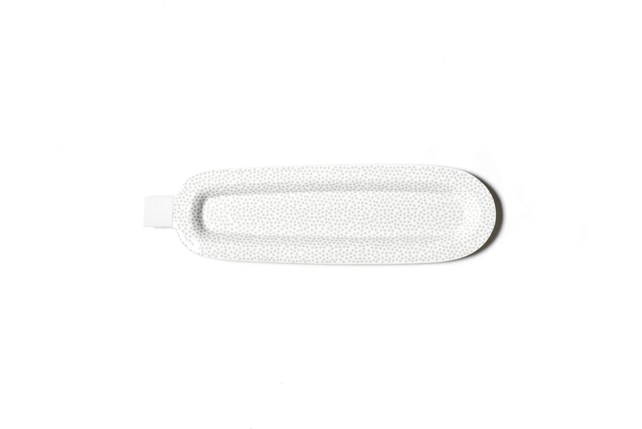 Stone Small Dot Mini Skinny 17 Oval Entertaining Tray-RETIRED