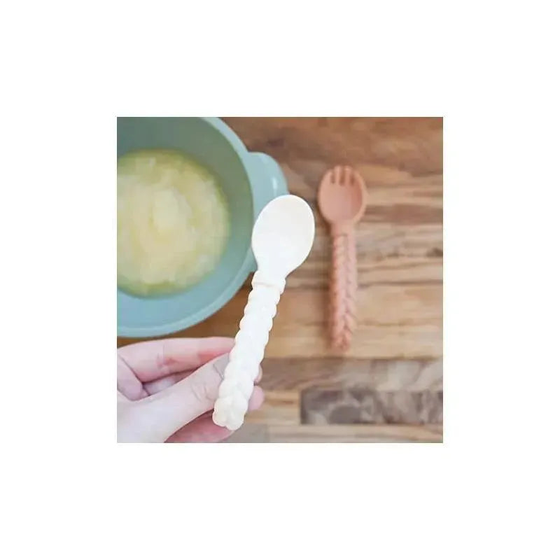 Sweetie Spoons™ Spoon + Fork Set | Buttercream + Toffee