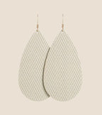 Nickel & Suede - Soft Pearl Teardrops