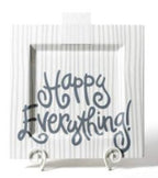 Stone Stripe Happy Everything Big Square Platter