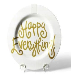 HE - White Stripe Happy Everything Big Platter