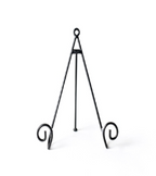Large Swirl Plate Stand Black