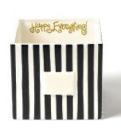 Black Stripe Mini Nesting Cube Medium