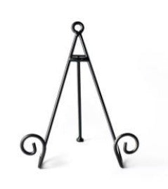 Medium Swirl Plate Stand Black