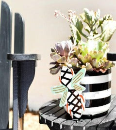 Black Stripe Happy Everything Big Bowl