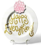 HE - White Stripe Happy Everything Big Platter