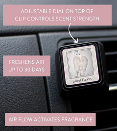Auto Vent Clip Sweet Grace